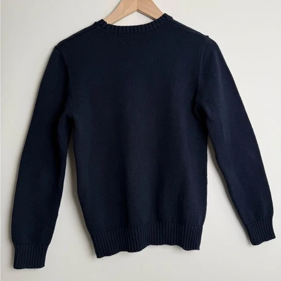 Polo Ralph Lauren Navy Sweater with Bear Design - Picture 3 of 6